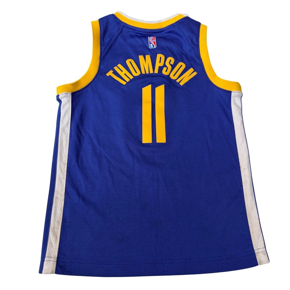 Nike Klay Thompson Jersey Small Blue Warriors Swingman 11 NBA 75th 100% Poly